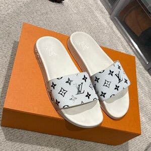 Louis Vuitton Monogram White mens Slides